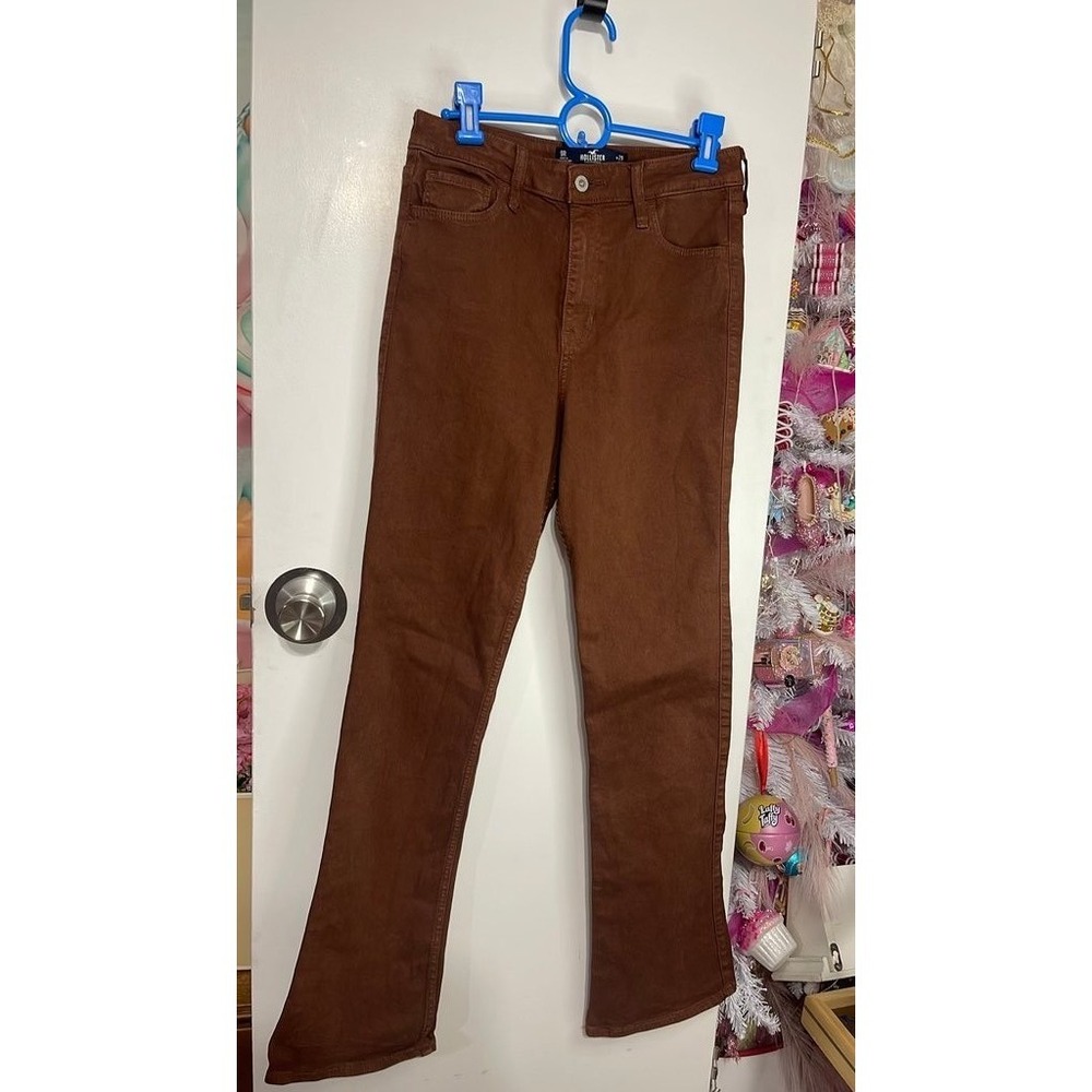 Hollister Bootcut Jeans Mens 29x32 Brown Good Ultra High Rise Classic Stretch